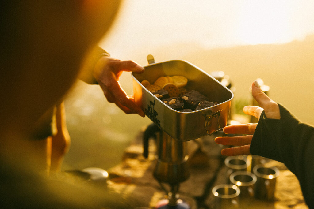 snacks on the mountain