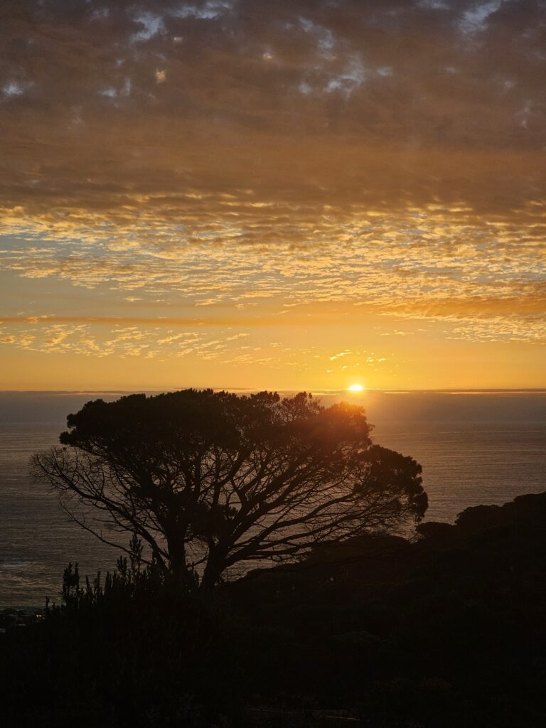 sunset from mountain
